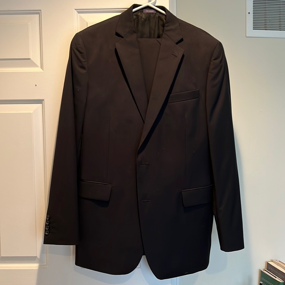 Stafford Black Mens Suit Matching Set